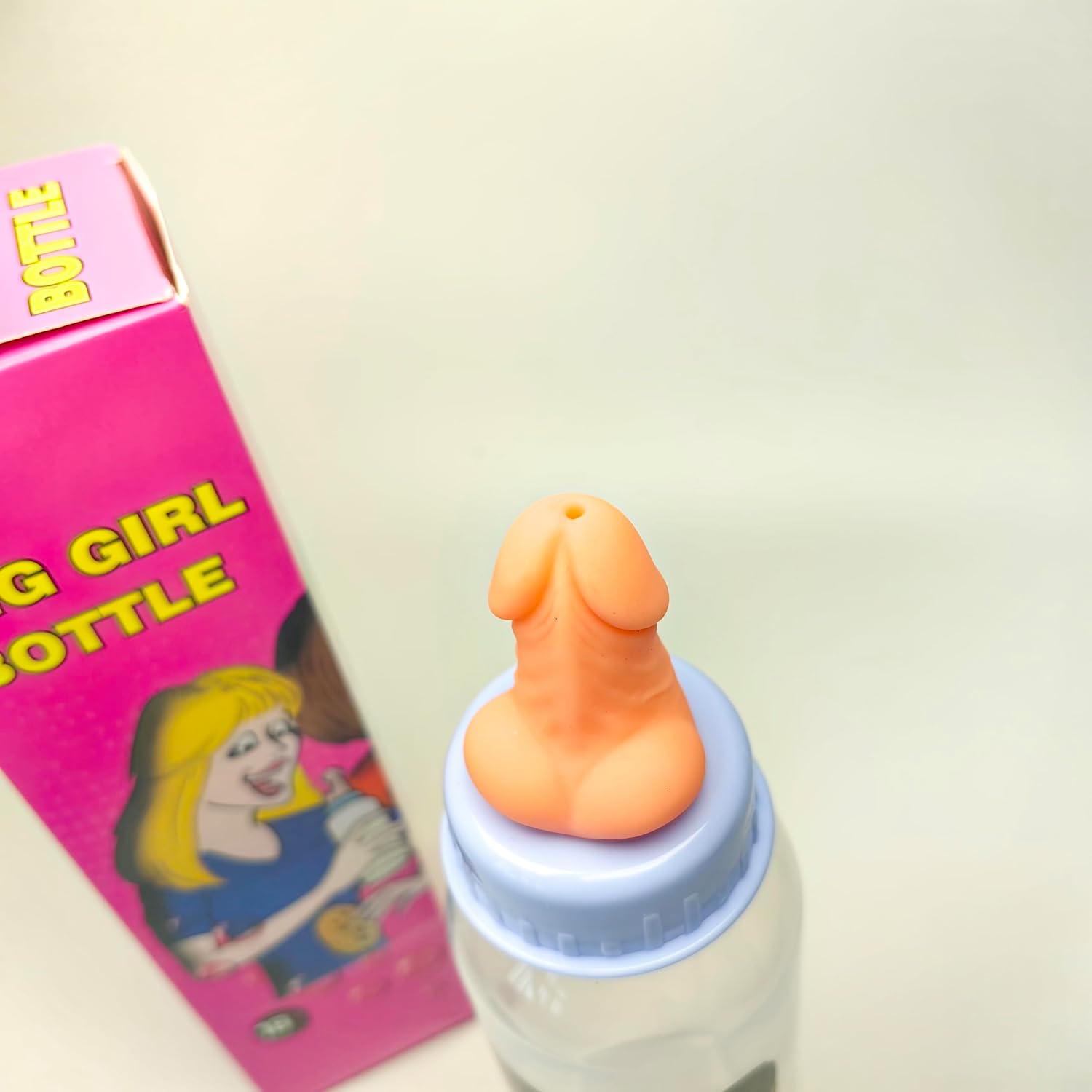 Funny Bottle with Penis Cap,Novelty Dicks Shape Cup for Bachelorette Party,Girls Night,Bar Decoration,Gag Gift