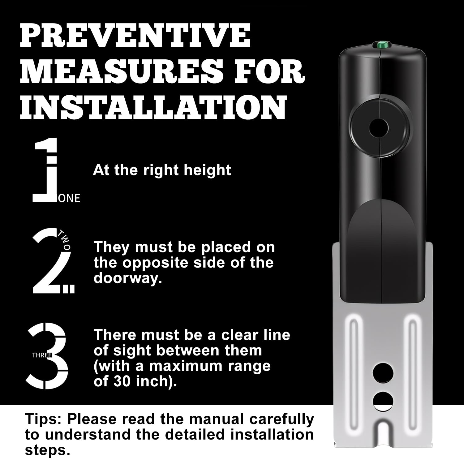 GSTB-R STB-BL Garage Door Safety Sensor Replacement Kit, Compatible with Genie & Overhead Door Openers Made After 1993, Includes Sender & Receiver with Brackets