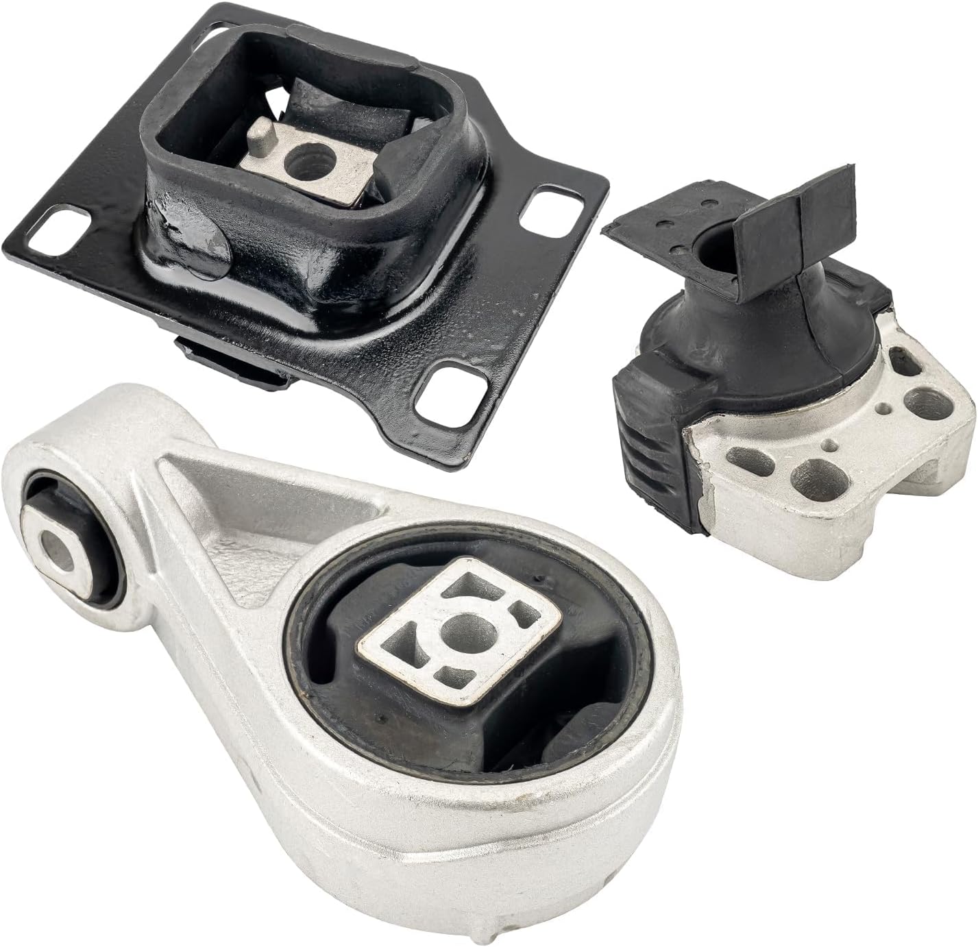 PHILTOP 3PCS Engine Motor Mount and Transmission Mount Fit for Ford Focus 2005 2006 2007 2.0L 2.3L, Replace# A5312 A2986 A5376 2939 2986 3103, Automatic Transmission