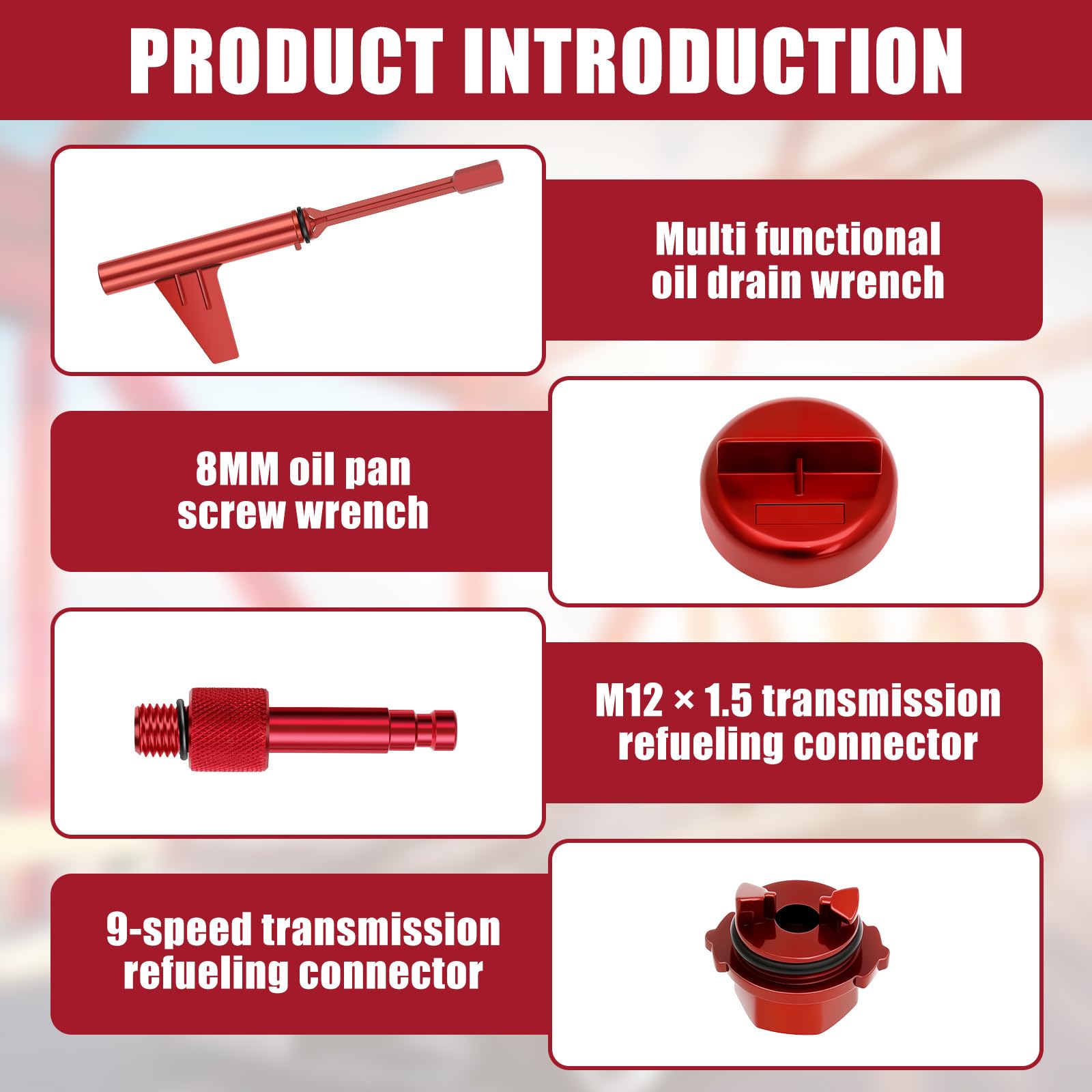 補充 / Replenish CQDAXUMY Transmission Fill Adapter Aluminium Alloy Compatible with