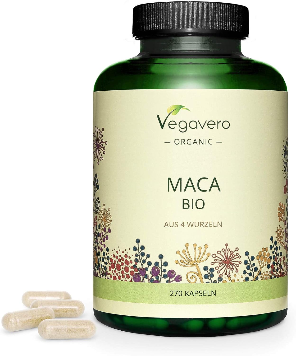 Vegavero Maca Negra BIO 4000mg 180 Cápsulas