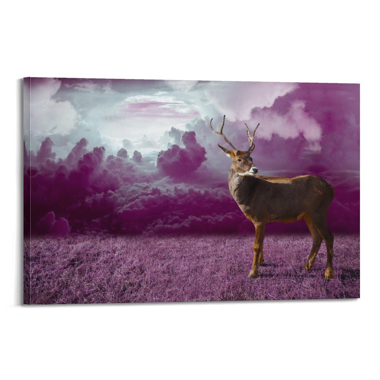 JTLFXY Animal Poster Beautiful Deer Poster Decorative Painting Canvas Wall Posters And Art Picture Print Modern Family Bedroom Decor Posters 20x30inch(50x75cm)
