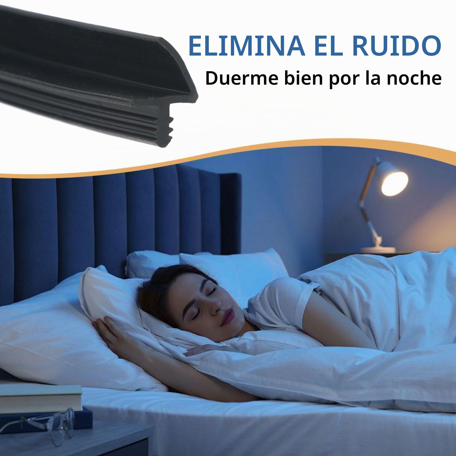 Junta de sellado para puertas y ventanas, 10 M/25 m, para ranura de 3 mm y 11 mm, para aislamiento acústico (negro, 25 m)
