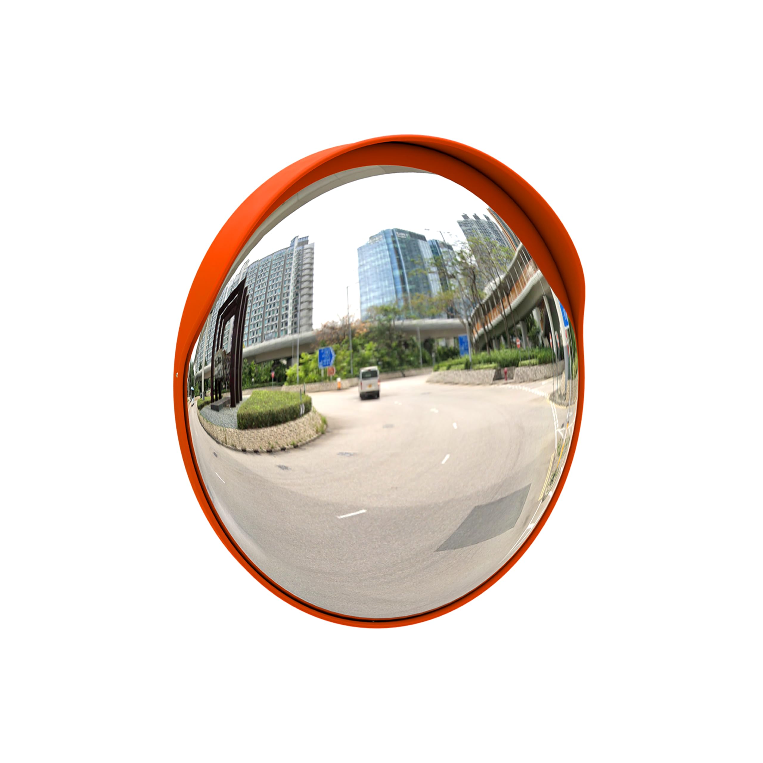 Berry Safety Convex Mirror for Driveway | Wide Angle View Blind Spot | Round Convex Safety Mirror to Enhance Security and Safety for Home, Office, and Garage Entrances (60CM)