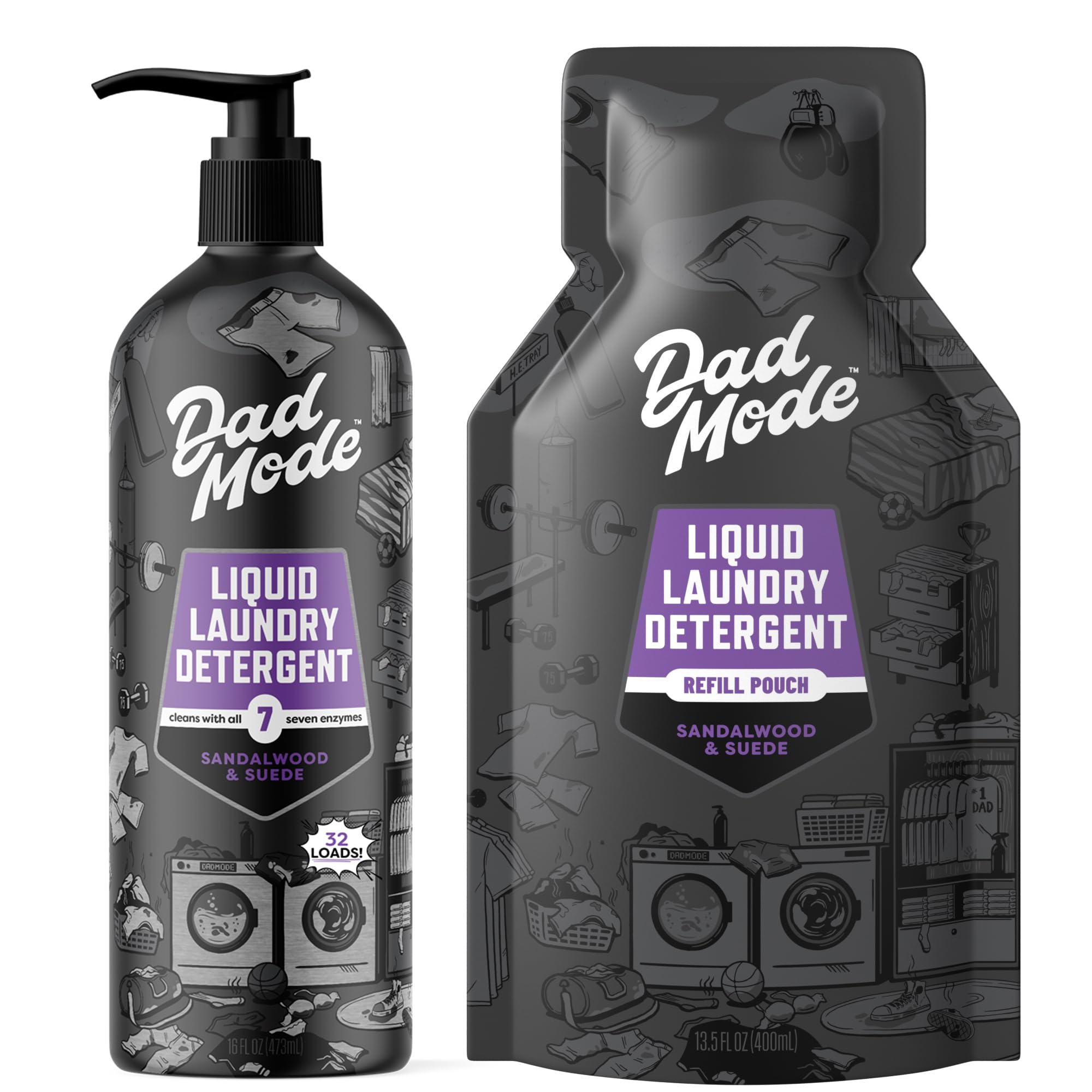 Amazon.com: DadMode Liquid Laundry Detergent, Value Pack, 16oz