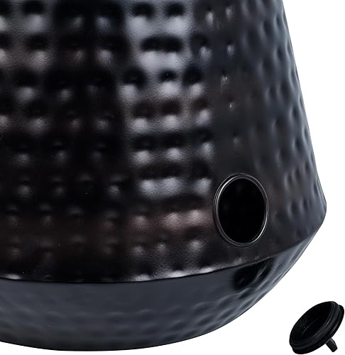 Miniatura 6 de Soporte decorativo de almacenamiento para manguera de jardín con tapa, acabado de cobre, 12 x 16 pulgadas, ocultador de manguera expandible,