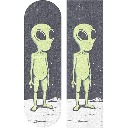 Alien Astronaut Skateboard Grip Long Tape 33.1x9.1 Inch for Outdoor Recreation