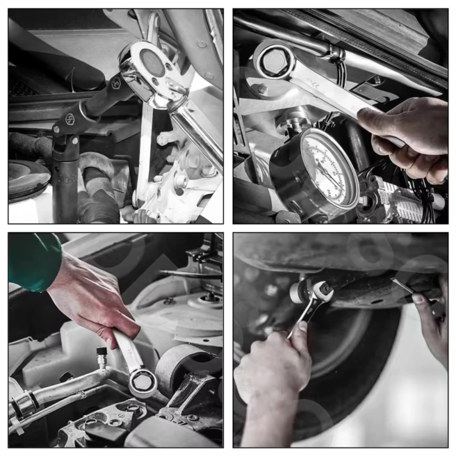 Kit di chiavi a cricchetto Set Da 61 Pezzi Set Strumenti Combinati Cassetta Degli Attrezzi Auto Chiave Combinata Per Manutenzione Cassetta Degli Attrezzi Manuale Per La Casa