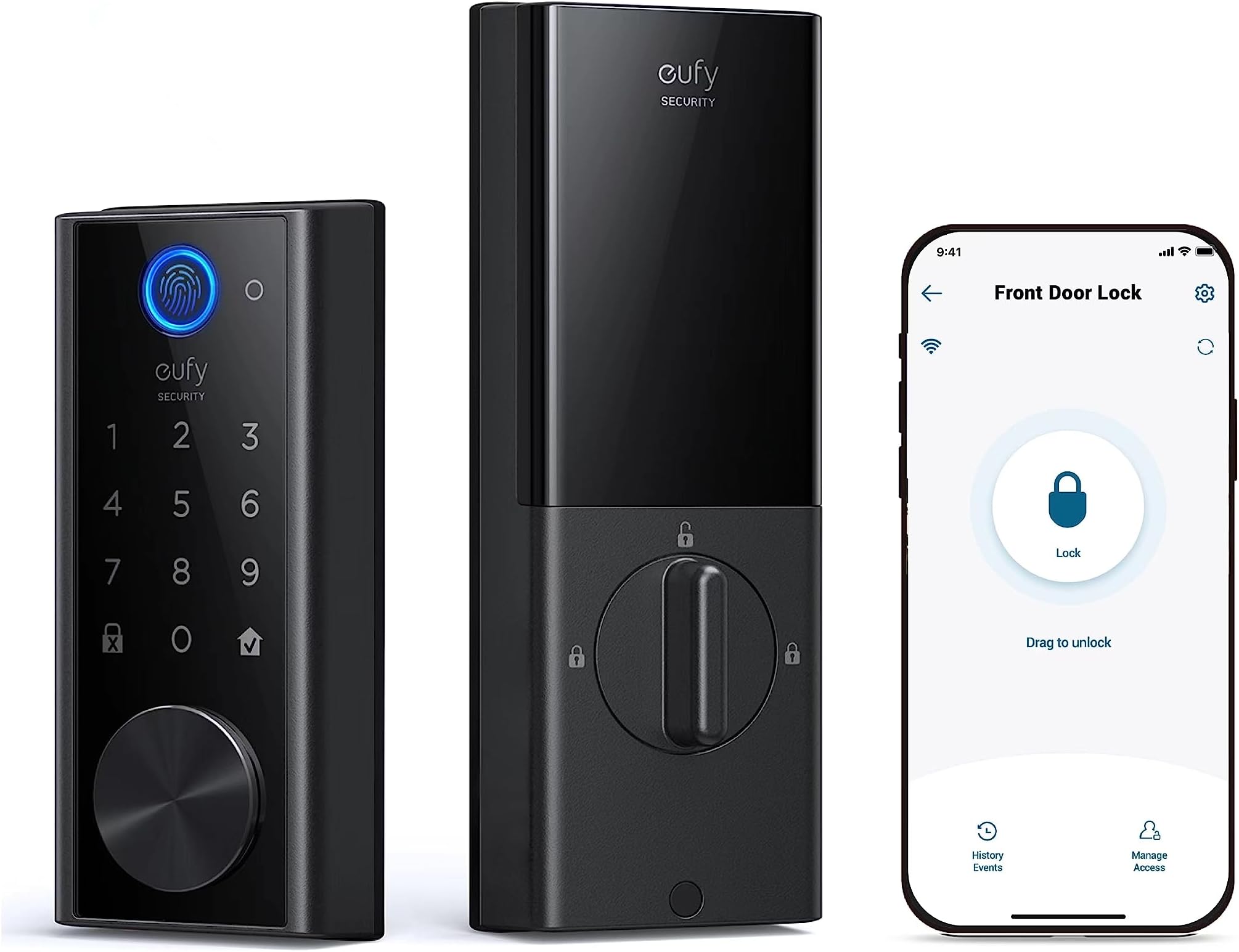 eufy Security S330 Video Smart Lock, 3-in-1 Camera+Doorbell+Fingerprint ...