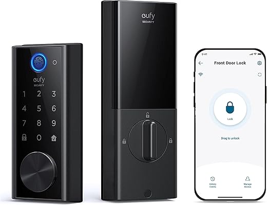 Eufy Security Smart Lock S230, Keyless Fingerprint Lock For Front Door