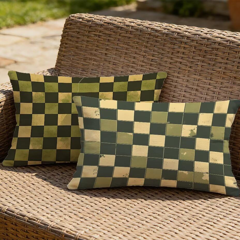 Coussin extérieur imperméable 40x80 vert housse de jardin anti-UV
