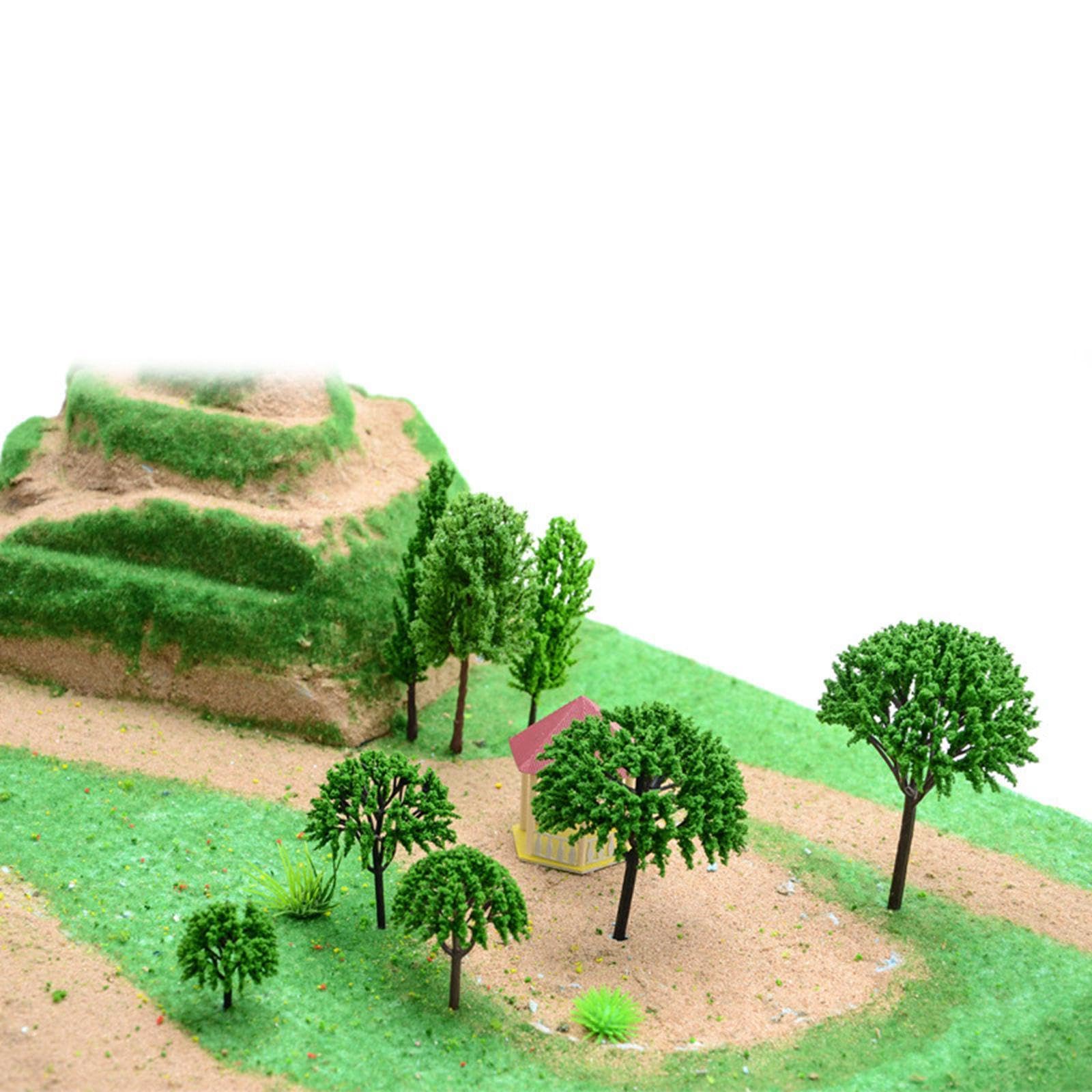 Statica per Paesaggi in Miniatura E Diorami, 8 Sacchetti di Polvere d'erba