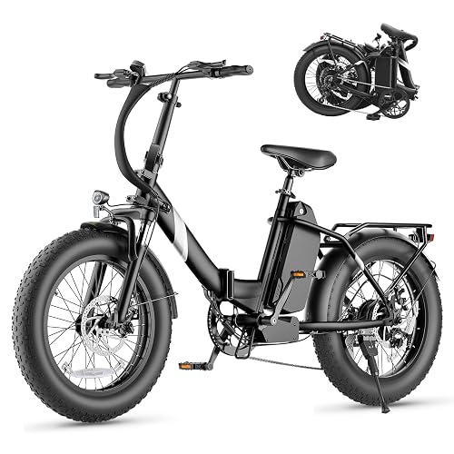 Touroll S3/S3 Pro Vélo Électrique Fat Bike Pliable, Pneus 20"x3.0"