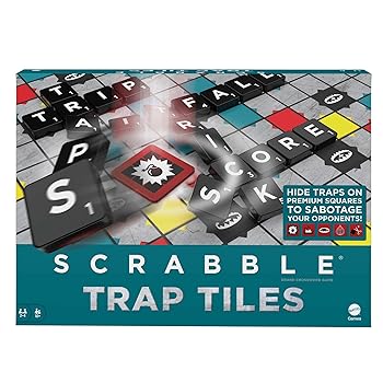Mattel Games Scrabble Trap Tiles Board Game