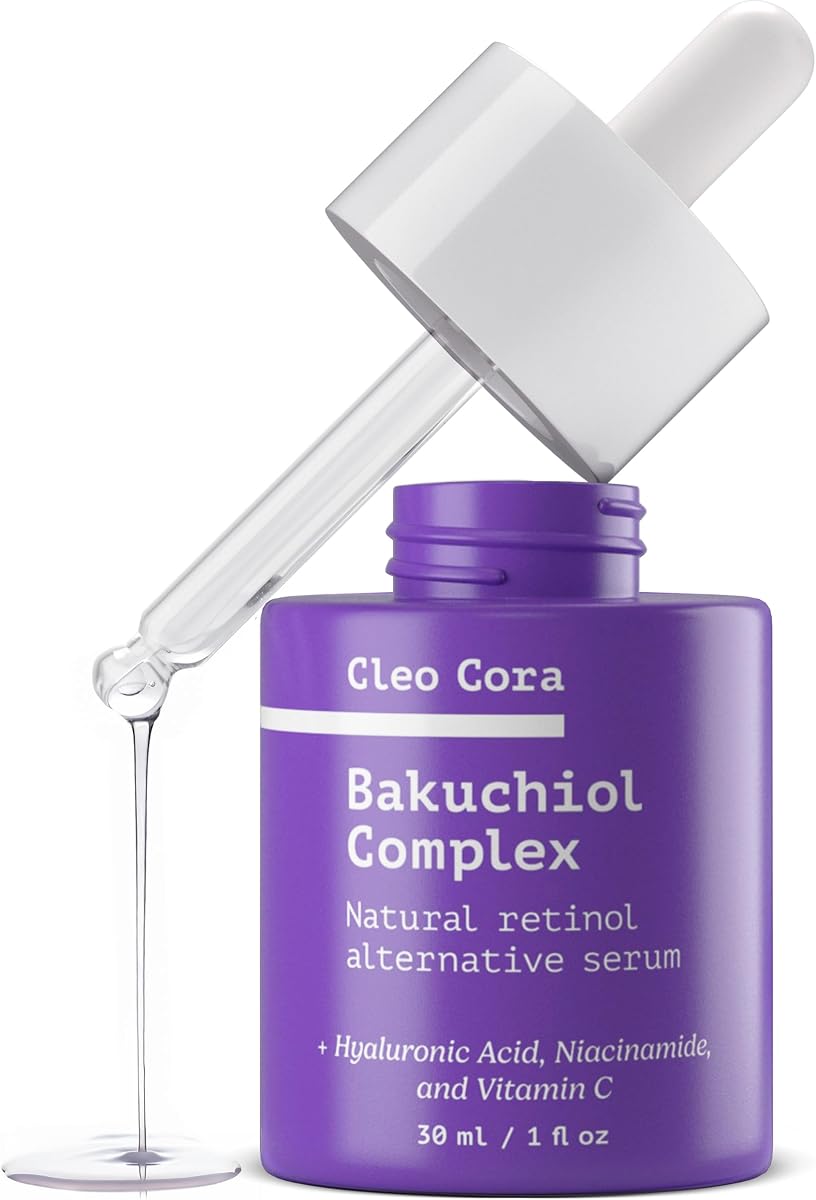 Bakuchiol Retinol Serum - Anti Aging Serum for Face Eyes - Korean Skincare | Retinol Alternative for Fine Lines & Wrinkles - Rejuvenation Facial Skin Care Booster - Bakuchiol Niacinamide Hyaluronic Acid
