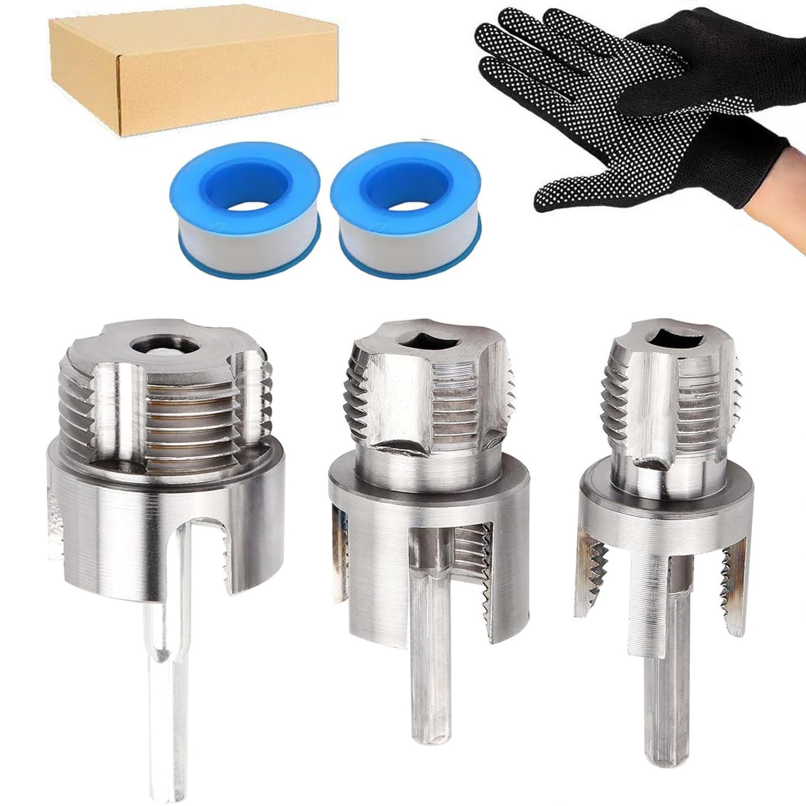 Compact and Portable Pipe Threading Tool Pipe Threader for Easy 1 / 2Inch 3 / 4Inch Pipes Installation for Plumbing Work Threader