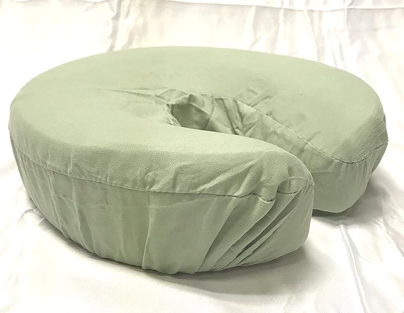 Capas para apoio de rosto de maca de massagem Therapist's Choice em microfibra Sage, pacote com 4
