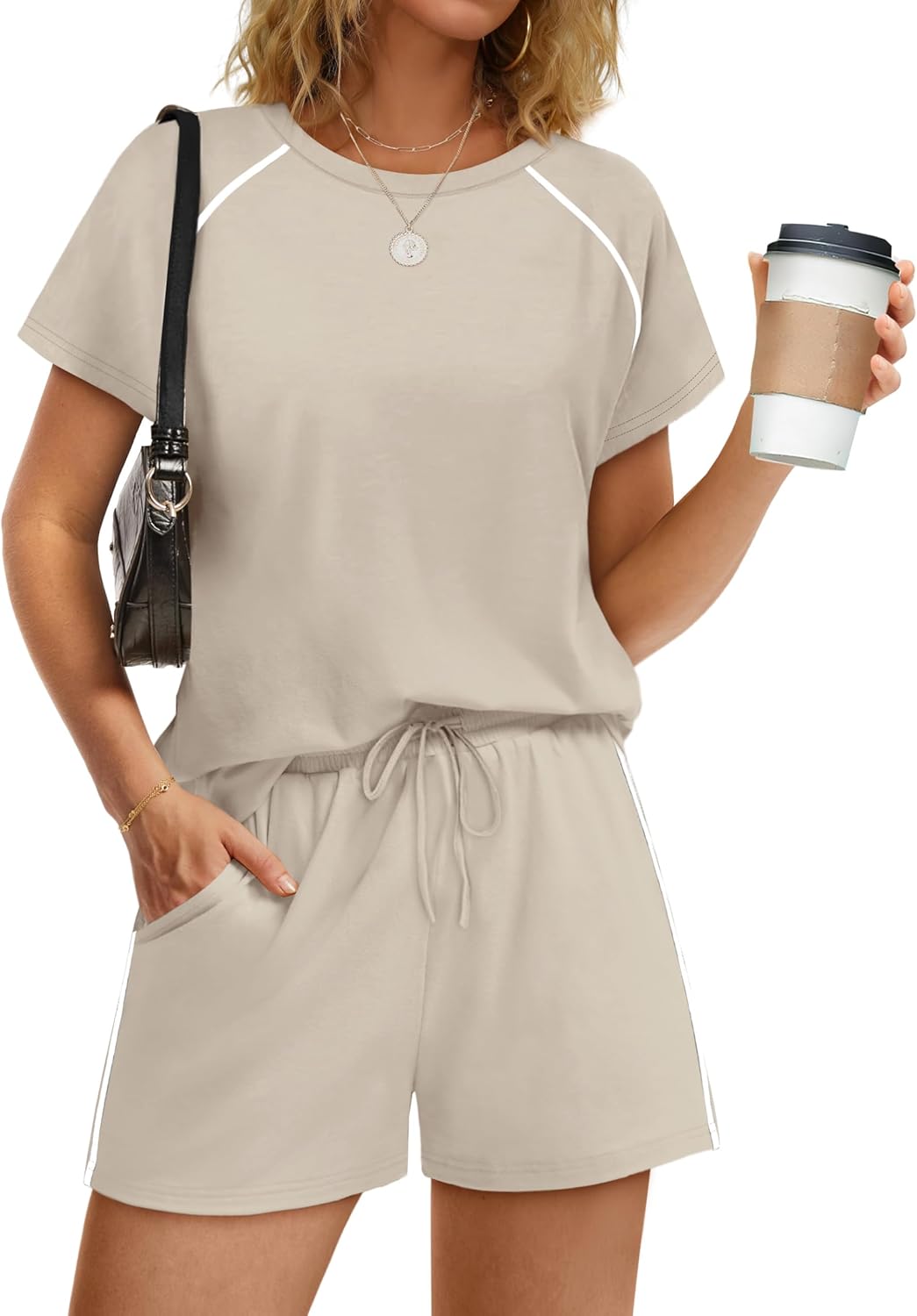 Sampeel 2 Piece Sets for Women Summer Lounge Matching Sets Airport Vacation Outfits Spring Fashion Clothes - Image 2