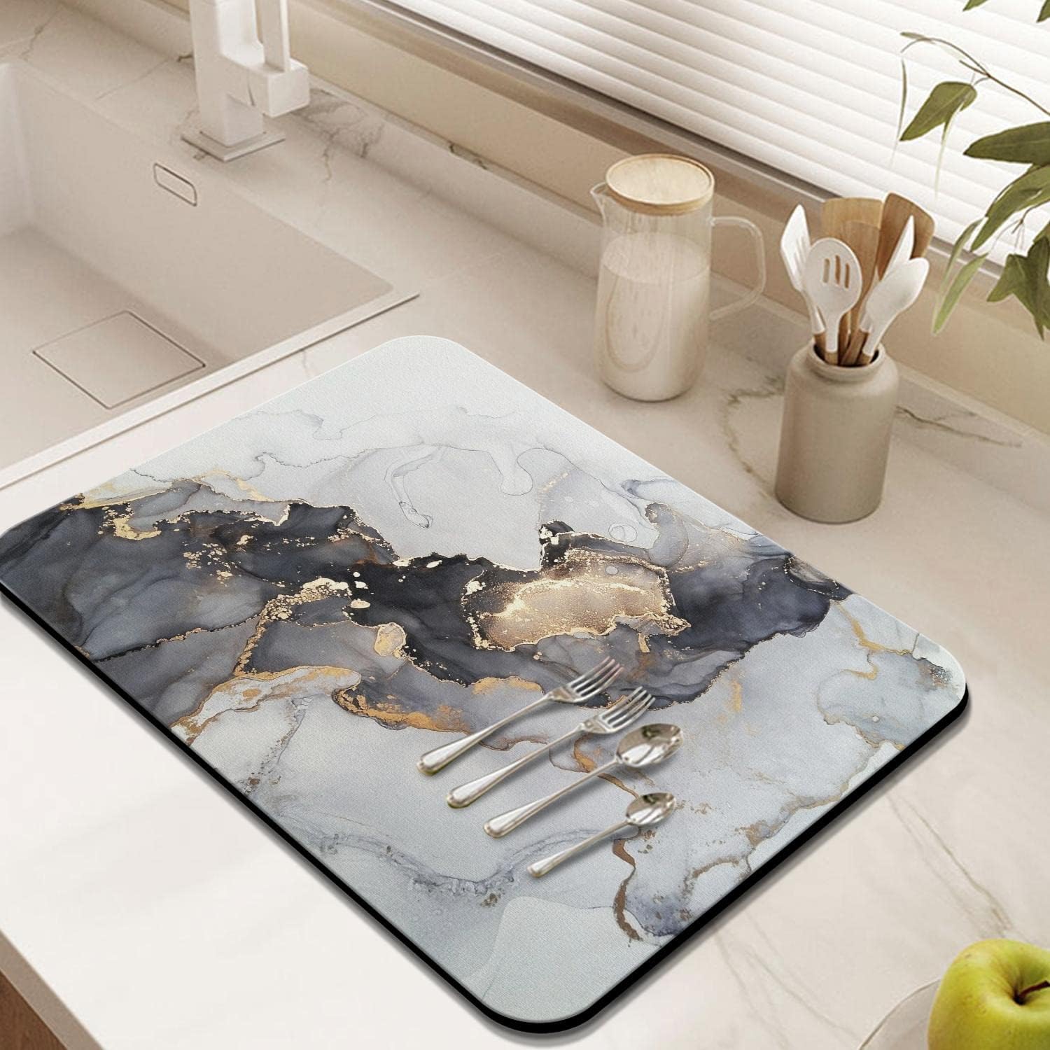 Xsinufn Dish Drying Mats for Kitchen Counter, Absorbent