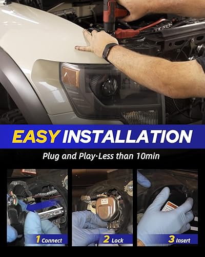 Vista 3 de AUTOONE Bombillas para faros delanteros HID D2S D2R 2024 mejoradas, 300% más brillante, 6000K blanco frío 66040 66240 85122 bombillas de xenón