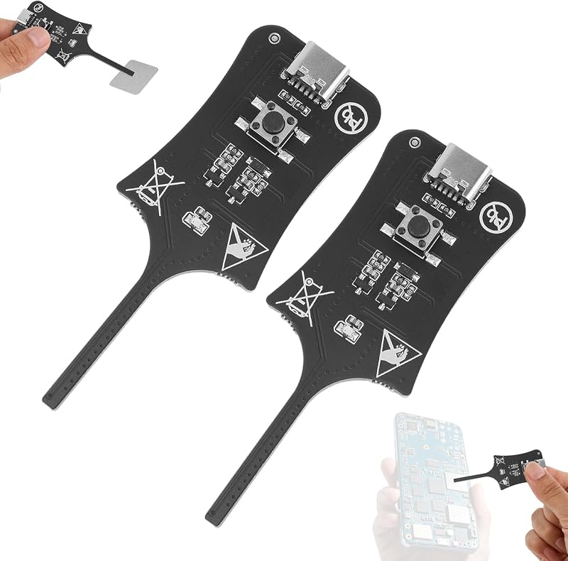2pcs Inductance Tester, Premium Durable Motherboards Coils Capacitance Induction Inductor Tester, Component Circuit Board Quick Fault Electronic Test Meter Tool for Beginner and Professionals
