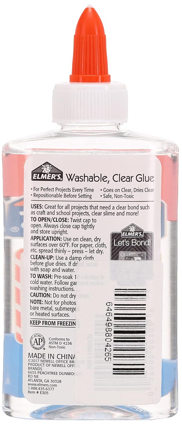 Elmer's E305 Washable School Glue, 5 oz Bottle, 12 Pack, Clear by Elmer's - Used condition - Image 2