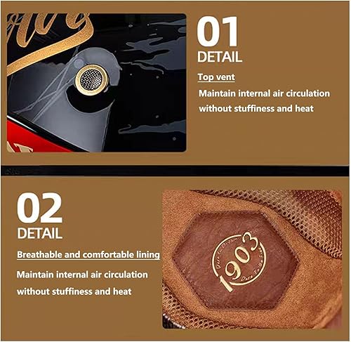 Miniatura 5 de Cascos para adultos, casco de motocicleta de béisbol, casco de motocicleta aprobado por DOT para hombres y mujeres con visera, casco de media