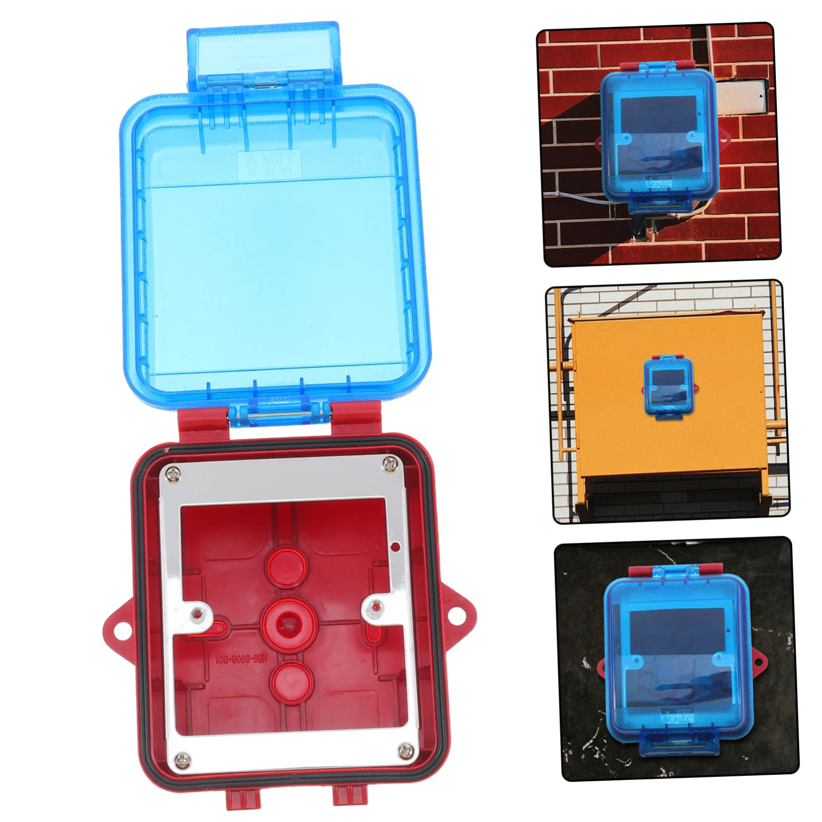 NUOBESTY Cubierta de Alarma contra Incendios Protector de Botón de Incendio Manual para Interruptor de Emergencia Compatible con Sistema para Puntos de Llamada Exteriores
