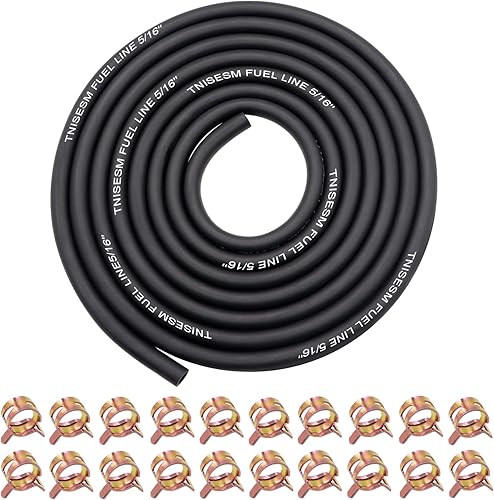 Miniatura 25 de Tnisesm Línea de manguera de combustible de 4 tamaños, 3/8 pulgadas, 5/16 pulgadas, 1/4 pulgadas, 3/16 pulgadas, manguera de tubo de combustible