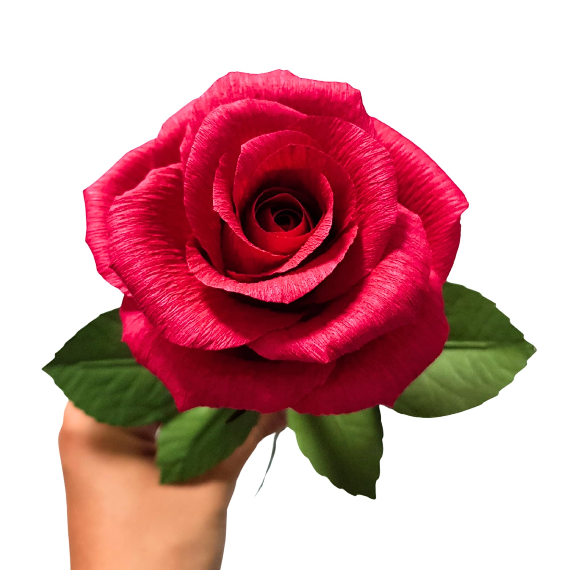 Amazon.com: Camellia Bees 1st for Her - Handmade Crepe Paper Rose
