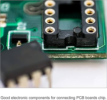 Amazon.co.jp: uxcell DIP ICチップソケット アダプター 丸ピン PCB