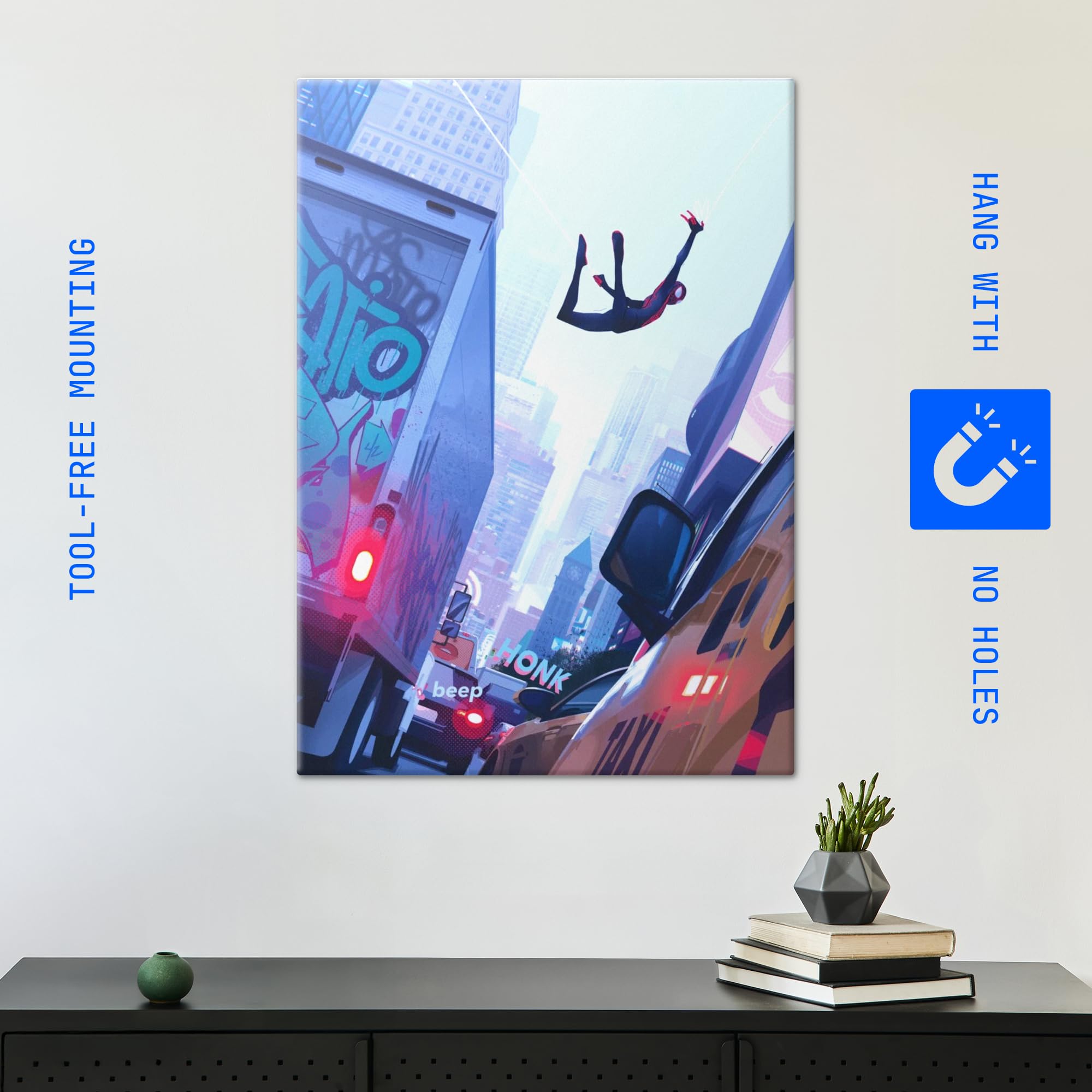 Amazon.com: Displate Metal Poster Marvel Streets of Spiderverse