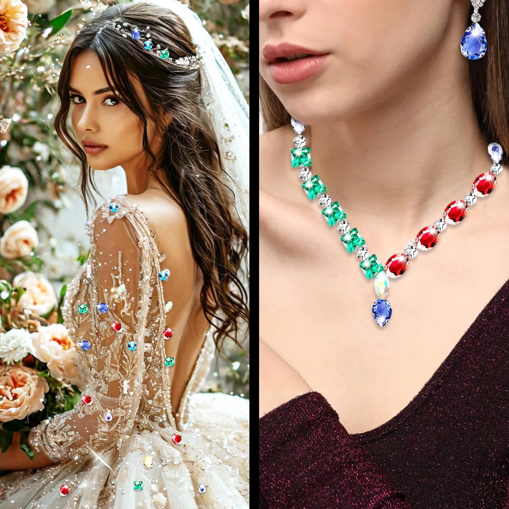 25 Strass Acrilici Rotondi 25mm - Cristalli Con Retro Piatto Per Decorazioni Fai Da Te Blu 1015980