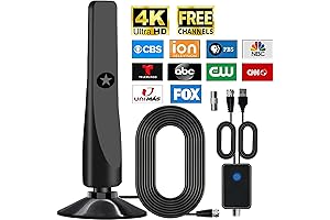 Upgraded 2024 TV Antenna 300+ Miles Long Range for Local Channels