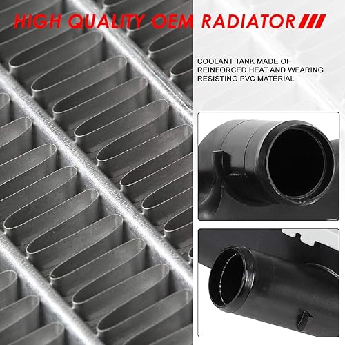 Vista 43 de Auto Dynasty Radiador compatible con 06-10 Mazda 5 2.3L AT, DPI 2894 Radiador de enfriamiento de 1 fila estilo fábrica, núcleo de aluminio