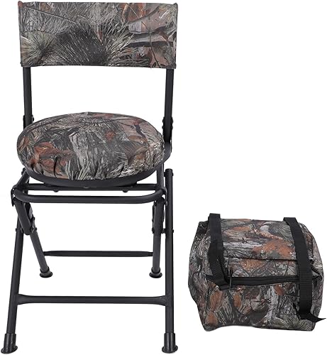 Miniatura 5 de SUNGOOYUE Camping Chair, 360 Degree Rotating, Foldable, Fishing, Hiking, Picnic, 600D Oxford Cloth, Portable Outdoor Chair