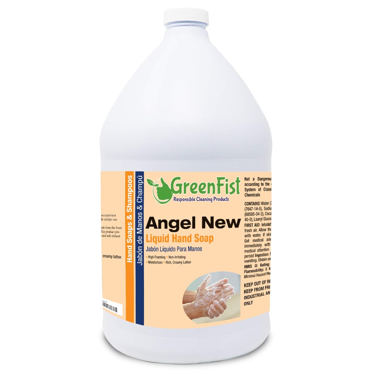 GreenFist Lotionized Hand Soap [ Liquid Gel Refill ] Made in USA, 128 Ounce (1 Gallon) (Citrus)