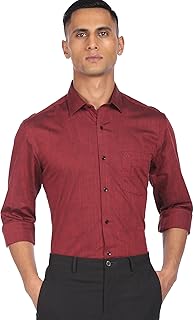 Amazon.in: Dark red formal dress shirts 