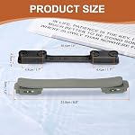 uxcell Luggage Handle Replacement 8.5 Inch Suitcase Handle Carry Strap Plastic Pull Handle Grip Luggage Replacement Parts with Screws for Suitcase Box Luggage Case, Titanium Silver