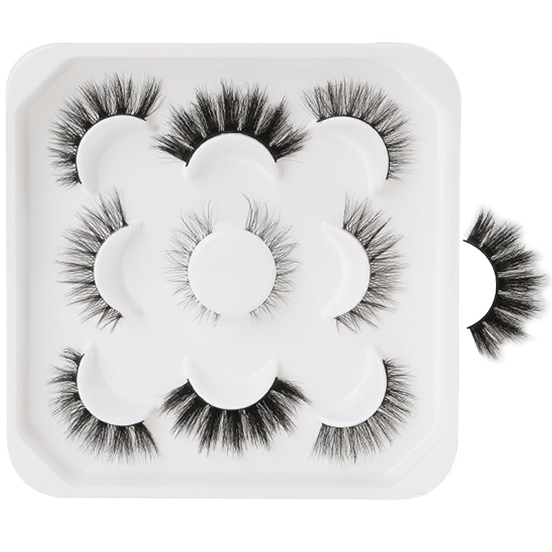 Cílios postiços FENG BEAUTY com 5 pares em estilos variados