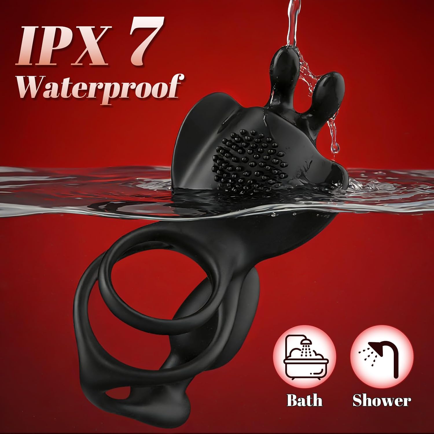 Male Sex Toys Vibrating Cock Ring with Anal Plug Vibrator, Remote Control Prostate Massager Male Masturbator with 9 Vibration for Clitoral Stimulator, Penis Ring Vibrator Butt Plug for Solo Couple