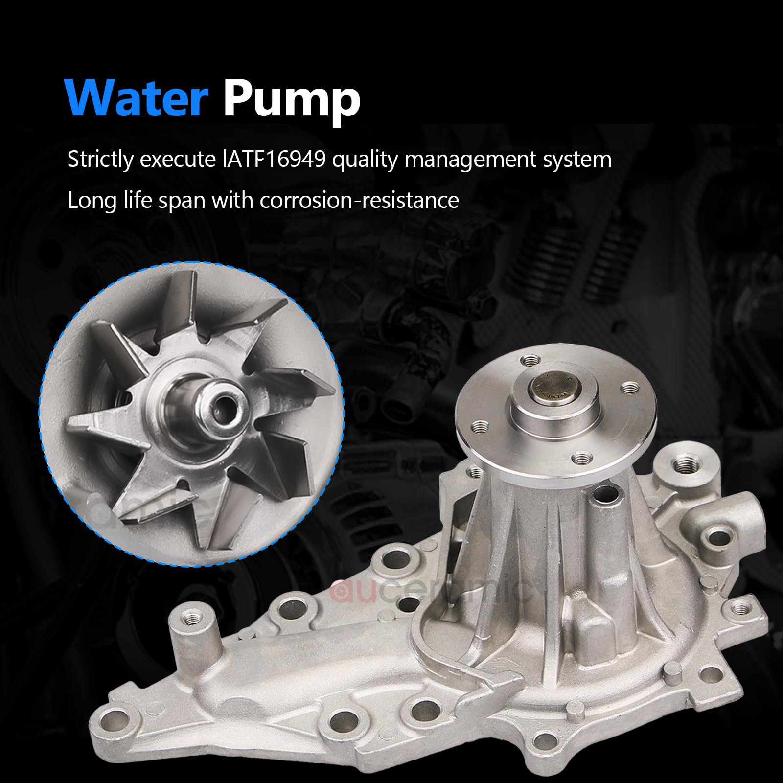 Amazon.com: AUCERAMIC Engine Timing Belt Kit with Water Pump for