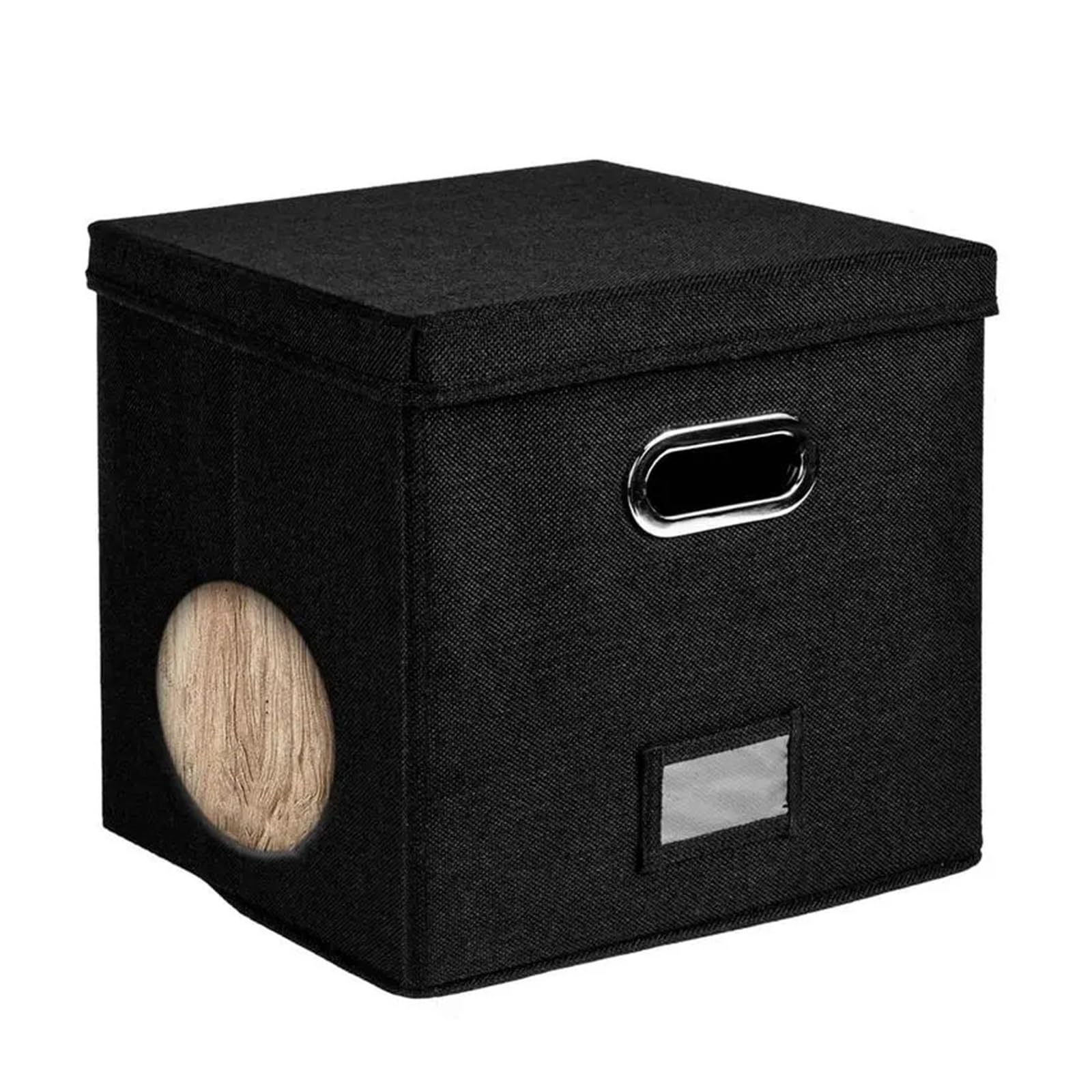 MFESFCS Canvas Storage Boxes Vinyl Record Storage Box For Up To 50+ 12-Inch Albums, Records Crate, Album Storage, Fabric Storage Boxes With Lids