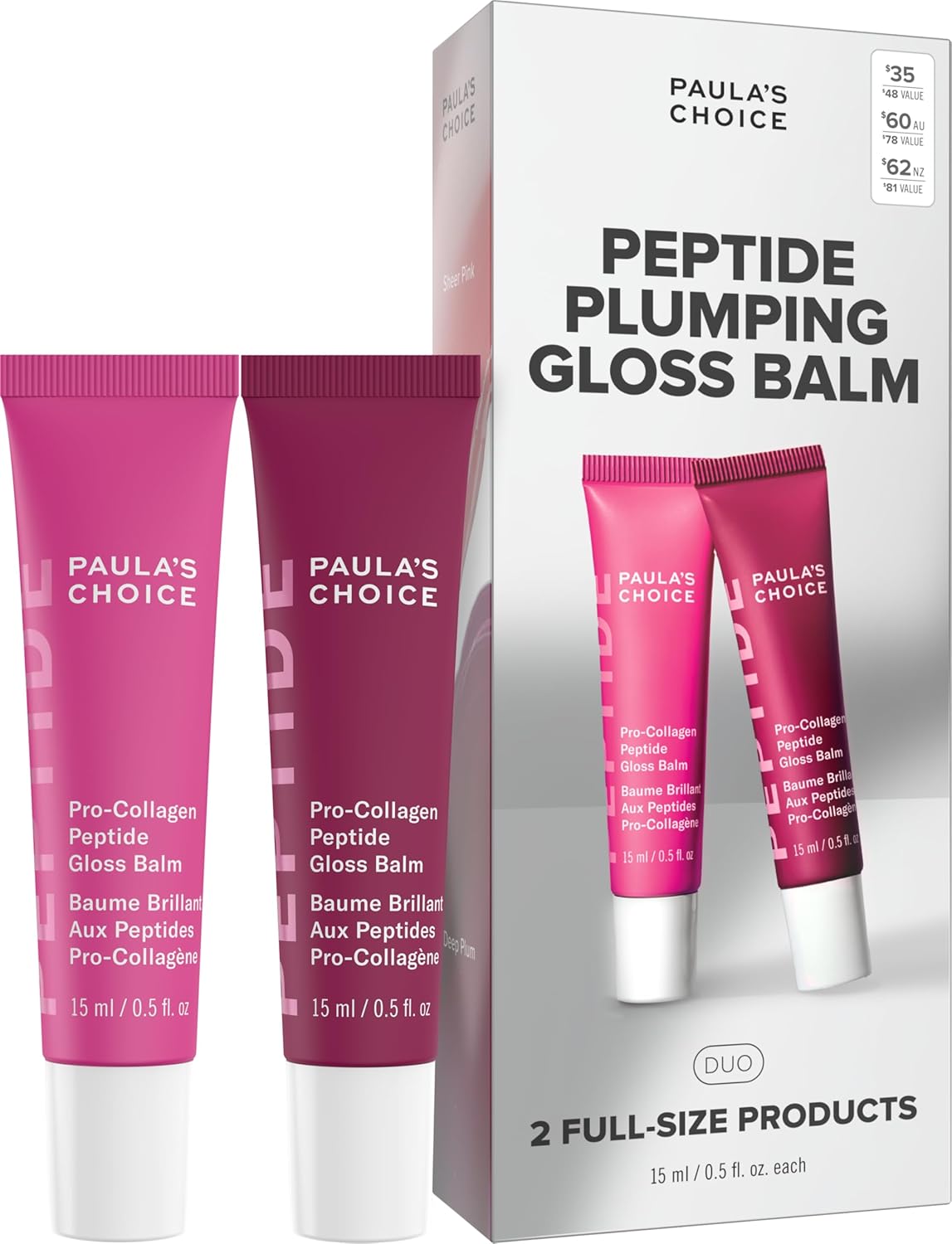 Paula’s Choice Pro-Collagen Peptide Gloss Lip Balm, Hydrates & Smooths Lips, Sheer & Glossy Finish for Fuller Lips, Sheer Tint, Non-Sticky, Cruelty-Free Paula’s Choice Pro-Collagen Peptide Gloss Lip Balm, Hydrates & Smooths Lips, Sheer & Glossy Finish for Fuller Lips, Sheer Tint, Non-Sticky, Cruelty-Free
