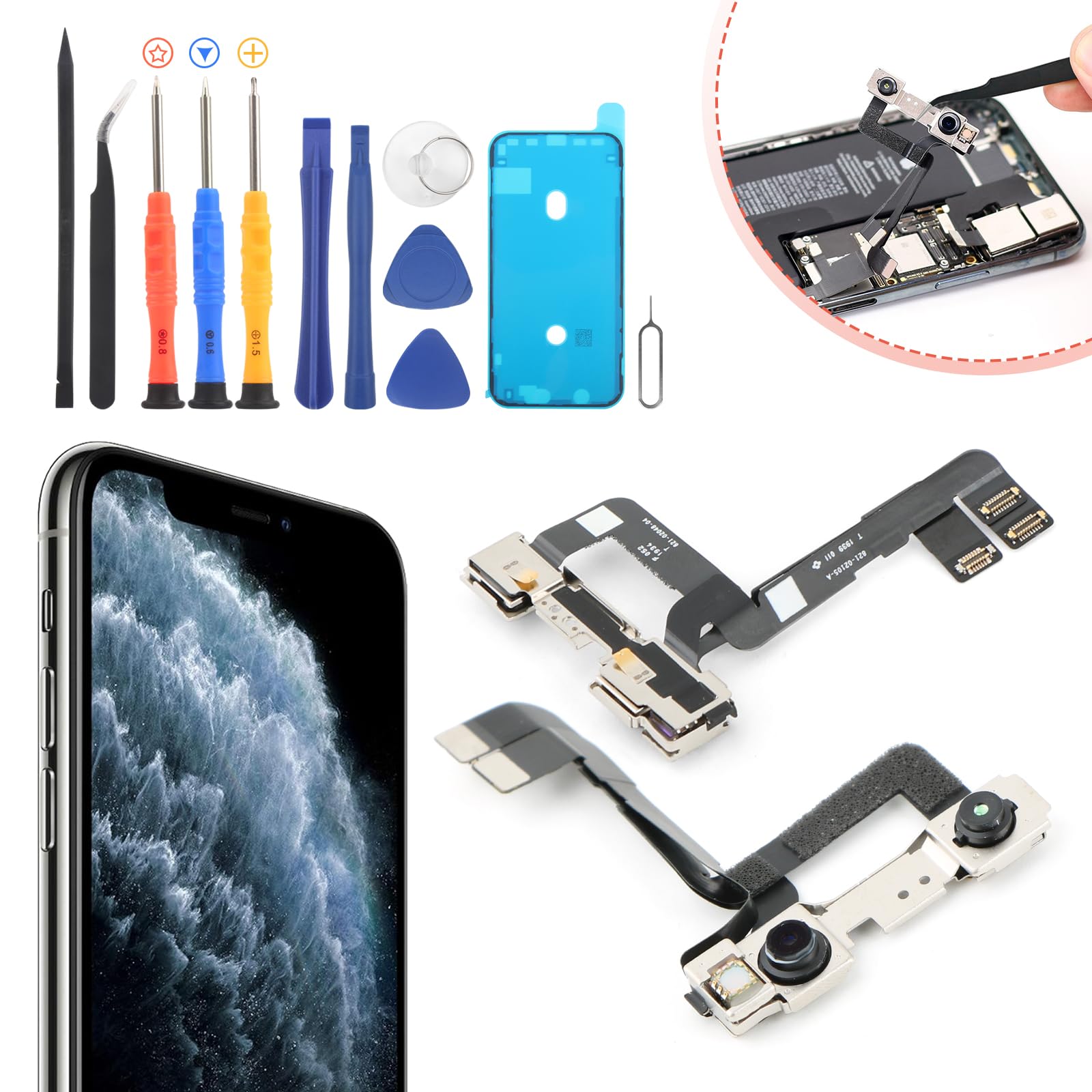 Amazon.com: YWLRONG for iPhone 11 Pro Max Front Camera Replacement