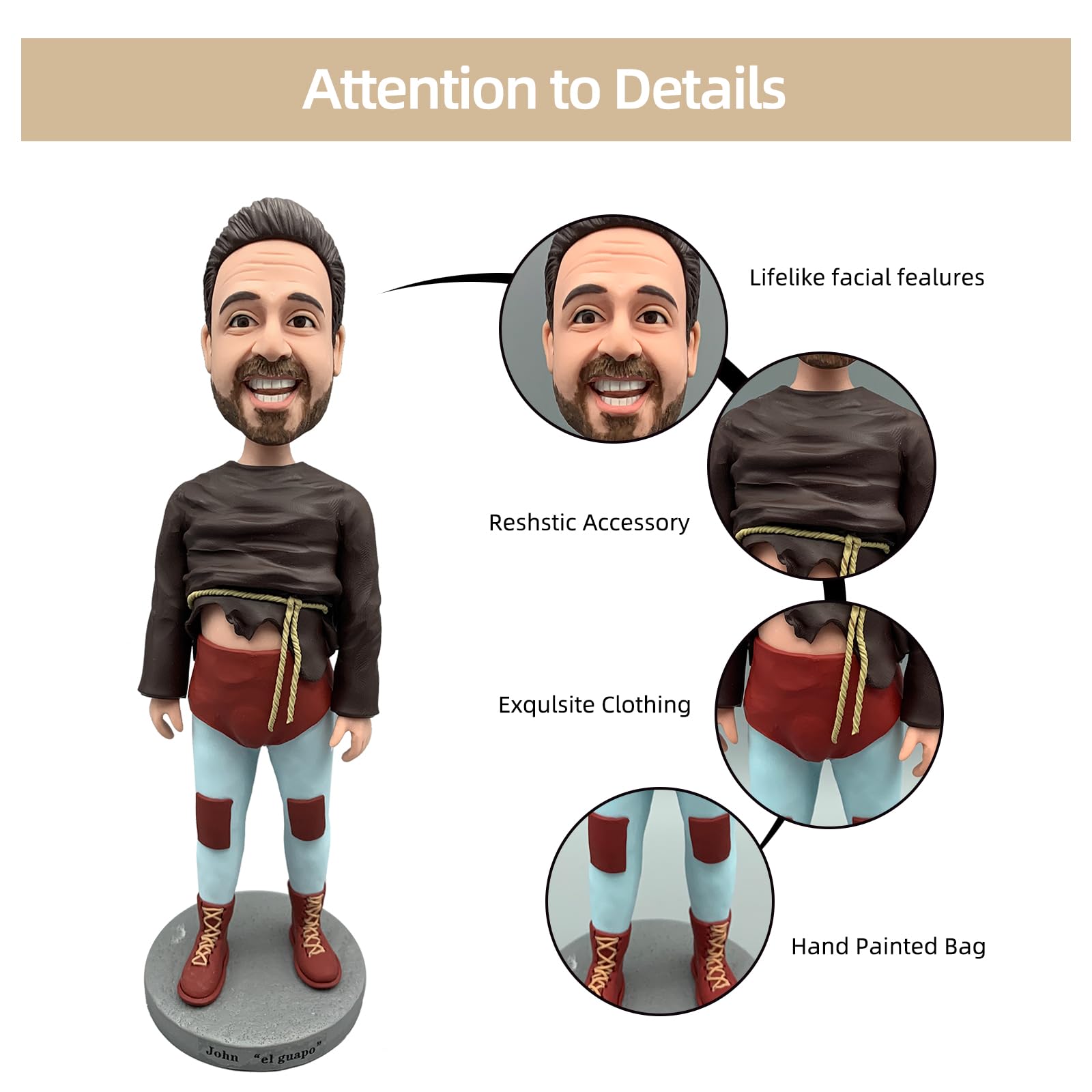 Figura personalizada de médico Bobblehead, regalo médico profesional, escultura de arcilla polimérica hecha a mano, perfecta para agradecimiento al trabajador de la salud o graduación de la escuela de