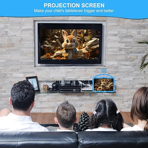 Miniatura 6 de MengDash Tableta para niños, tableta de 10.1 pulgadas para niños de 3 a 10, tableta educativa de aprendizaje para niños pequeños Android 14, 8 GB de