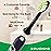 Brushmo Whitening Replacement Toothbrush Heads Compatible with Philips Sonicare DiamondClean HX6062/65, Black, 8 Pack