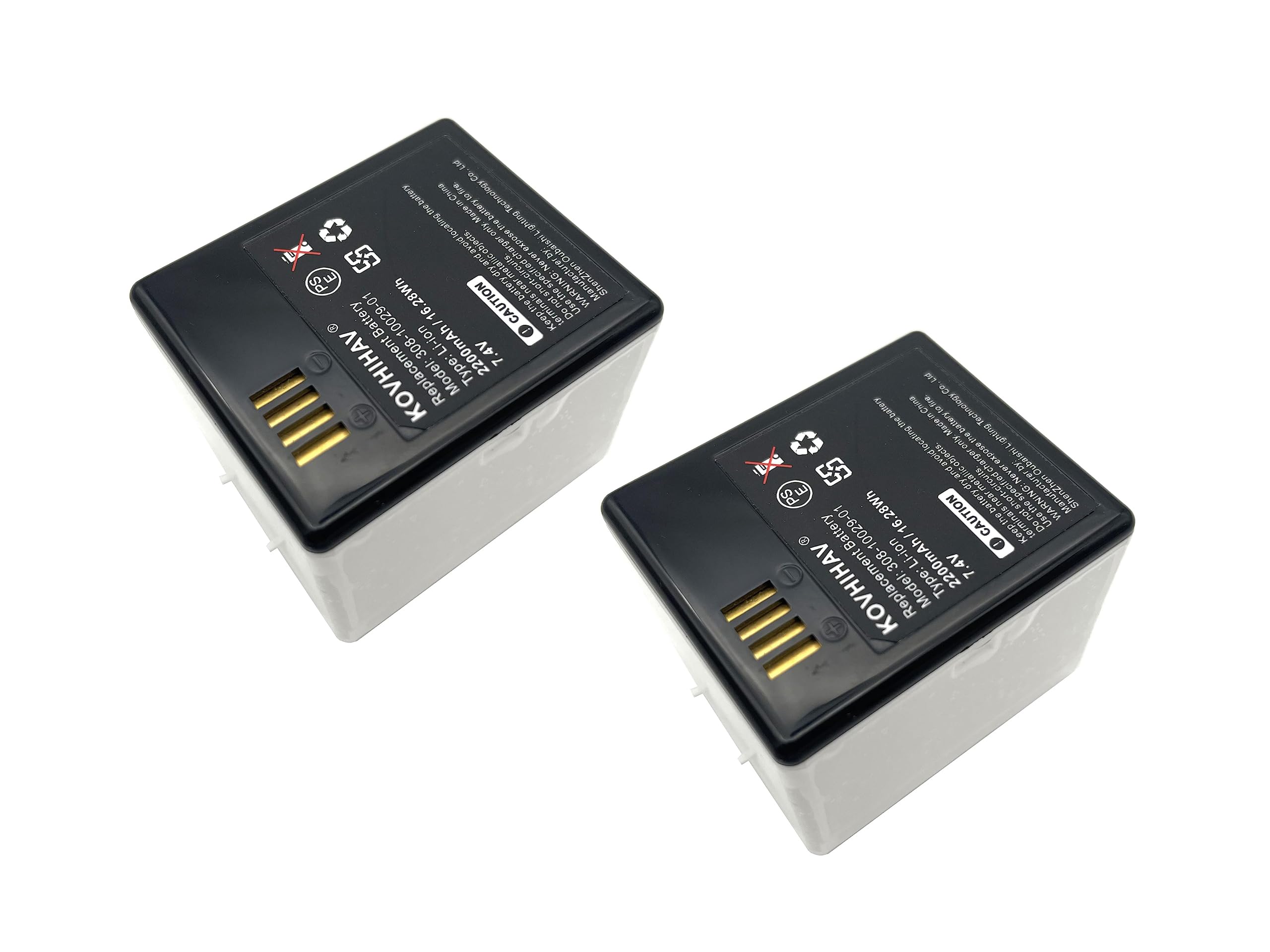 SCESMIA Batteries (2-Pack) Compatible with Arlo Pro Arlo Pro 2 Rechargeable 7.2V Upgraded Lithium Li-ion Batteries Pack