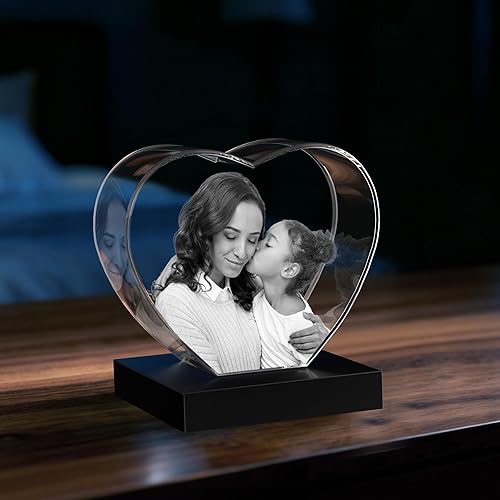 Miniatura 8 de Cristal fotográfico 3D, regalos personalizados de Navidad para mamá, mujer, esposa, papá, gran regalo de Navidad, regalo conmemorativo, sentimental,